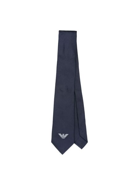 Niebieski krawat Emporio Armani