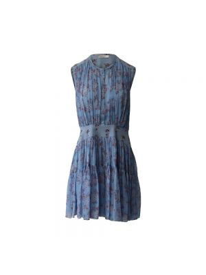 Jedwabna sukienka Chloé Pre-owned niebieska