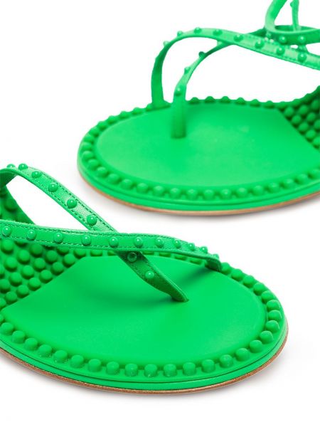 Sandalias con tacón Bottega Veneta verde