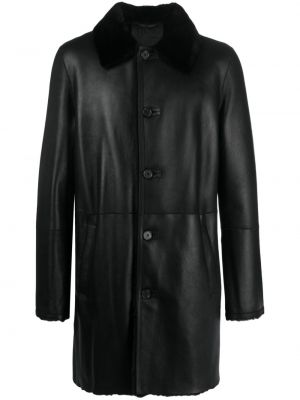 Obojstranný kabát Desa 1972 čierna