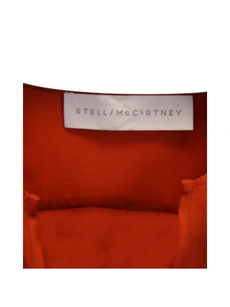 Jedwabny top Stella Mccartney Pre-owned pomarańczowy