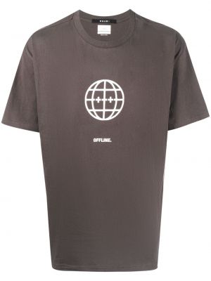 T-shirt avec imprimé slogan à imprimé Ksubi noir