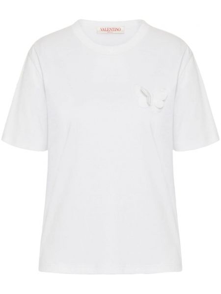 Koszulka bawełniana Valentino Garavani biała