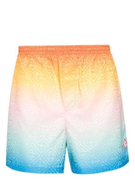 Jacquard shorts mit farbverlauf Casablanca orange