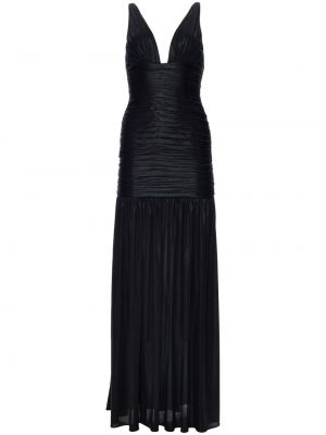 Sukienka koktajlowa drapowana Retrofete czarna