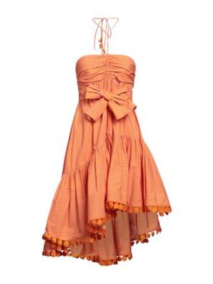 Mini vestido de algodón Silvia Tcherassi naranja