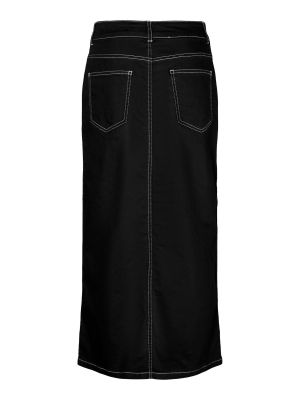 Džínsová sukňa Vero Moda čierna
