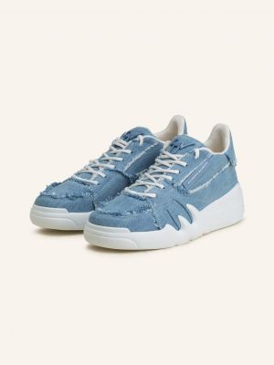 Sneakersy Giuseppe Zanotti Design niebieskie