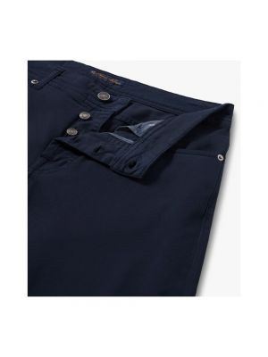 Pantalones rectos de algodón con bolsillos Brooks Brothers azul
