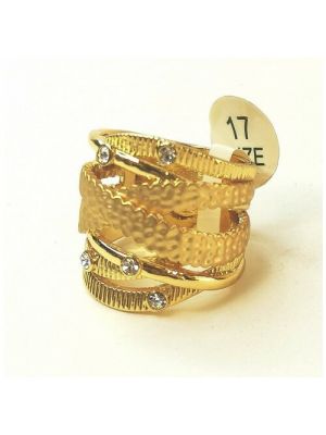 Кольцо переплетенное Bijoux Land, бижутерный сплав, 17 золотой