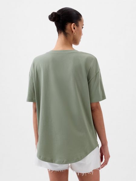 Oversized tričko Gap zelené