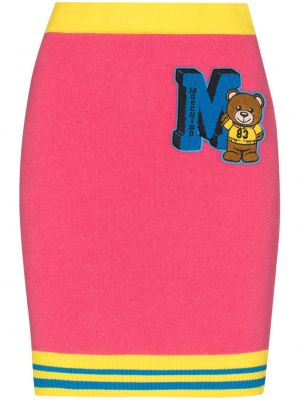 Mini skjørt Moschino rosa