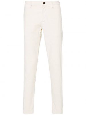 Manšestrové rovné kalhoty Boggi Milano bílé