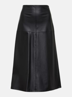 Midi suknja visoki struk Max Mara crna