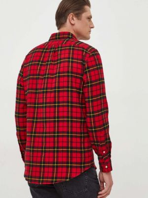 Péřová košile s knoflíky Polo Ralph Lauren červená