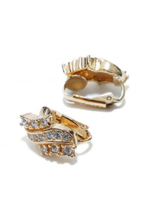 Kristallidega kõrvarõngad Christian Dior kuldne