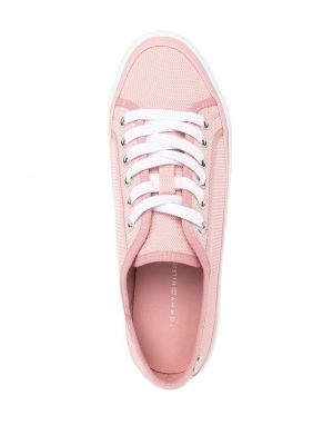 Sneakersy na platformie Tommy Hilfiger różowe
