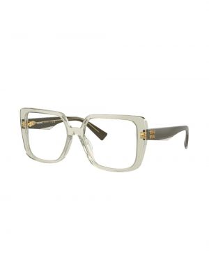 Oversized brýle Miu Miu Eyewear zelené