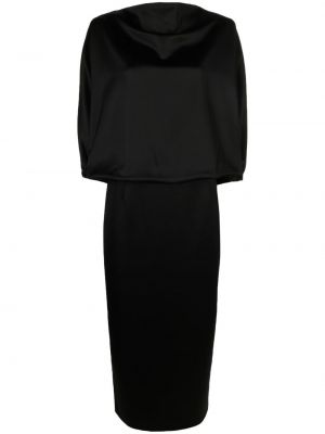 Drapované šaty Totême čierna