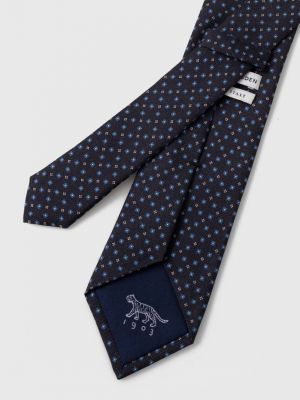 Svilena kravata s tigrastim vzorcem Tiger Of Sweden modra