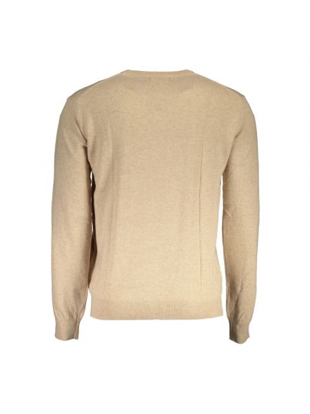 Jersey con bordado de lana de tela jersey La Martina beige