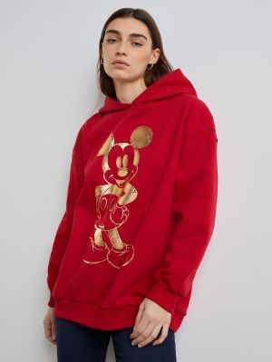 Sudadera con capucha con estampado Easy Wear rojo
