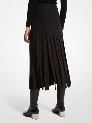 Шелковая юбка Michael Kors черная