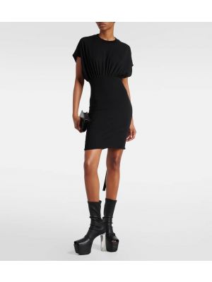 Mini vestido de algodón Rick Owens negro