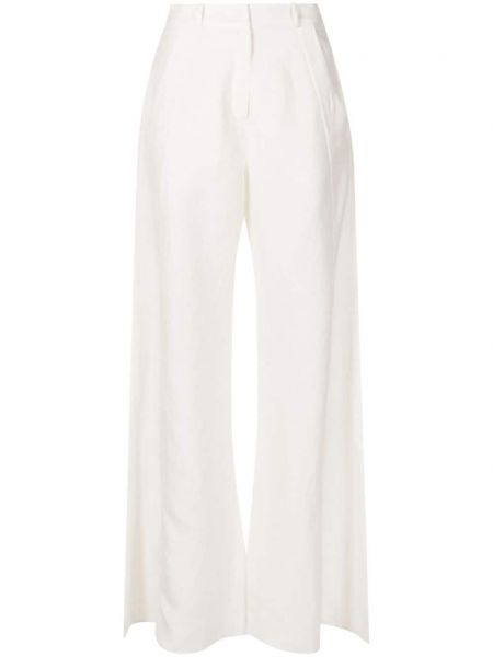 Lniane spodnie Adriana Degreas białe