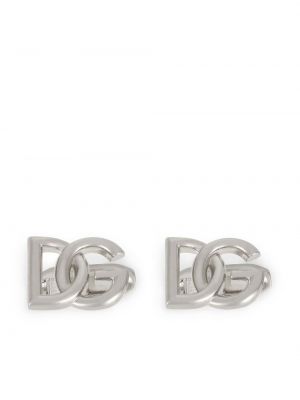 Boutons de manchette à boutons Dolce & Gabbana argenté