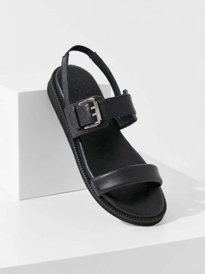 Kožené sandály Answear Lab černé