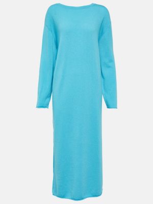 Kašmírové midi šaty Lisa Yang modré