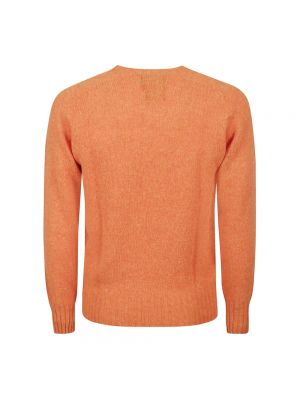Sweter wełniany Howlin pomarańczowy
