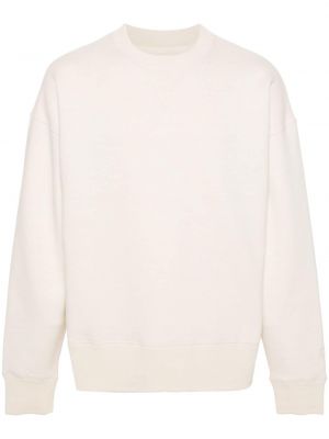 Haftowana bluza bawełniana Jil Sander biała
