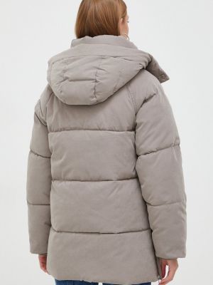 Téli kabát Abercrombie & Fitch szürke