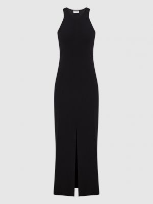 Черное длинное платье Nanushka