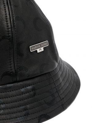 Mütze mit print Marine Serre schwarz