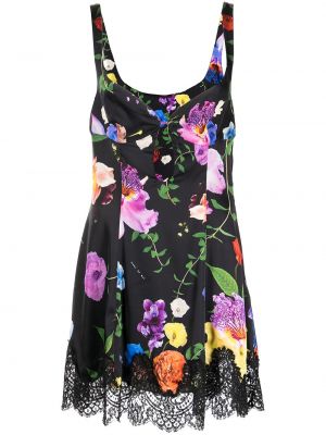 Trykt floral dress Fleur Du Mal svart