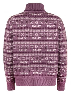 Pull en laine mérinos Bally violet
