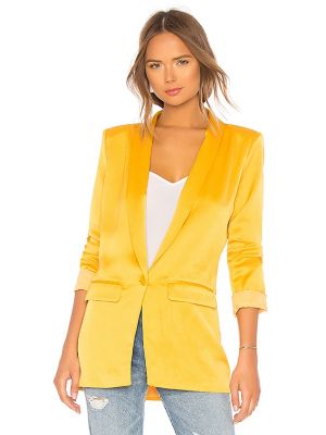 Chaqueta de raso L'academie amarillo