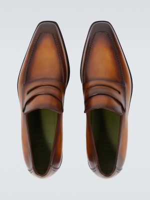 Pantofi loafer din piele Berluti maro