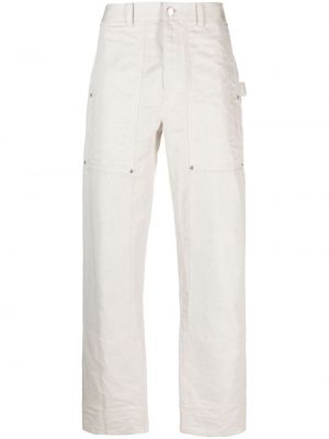 Rovné kalhoty Helmut Lang bílé