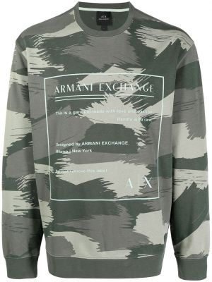 Sweatshirt Armani Exchange grön