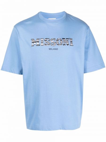Camiseta con estampado Missoni azul