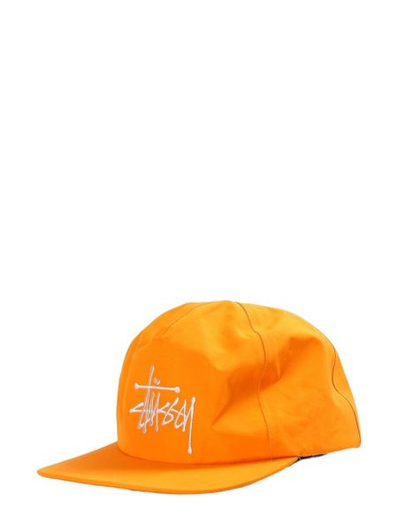 Brodeerattu lippalakki Stüssy oranssi