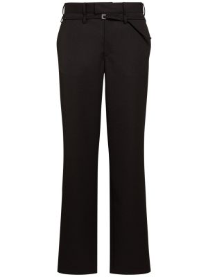 Vlněné klasické kalhoty Jacquemus černé