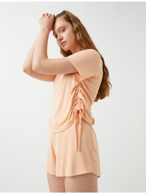 Piżama z krótkim rękawem Koton pomarańczowa