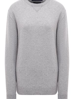 Кашемировый шерстяной пуловер Daniele Fiesoli серый