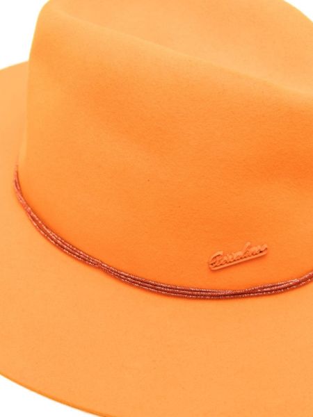 Veltinio kepurė Borsalino oranžinė