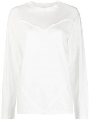 Kokvilnas t-krekls ar sirsniņām Gimaguas balts